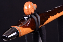 Ziricote Native American Flute, Minor, Mid G-4, #H3B